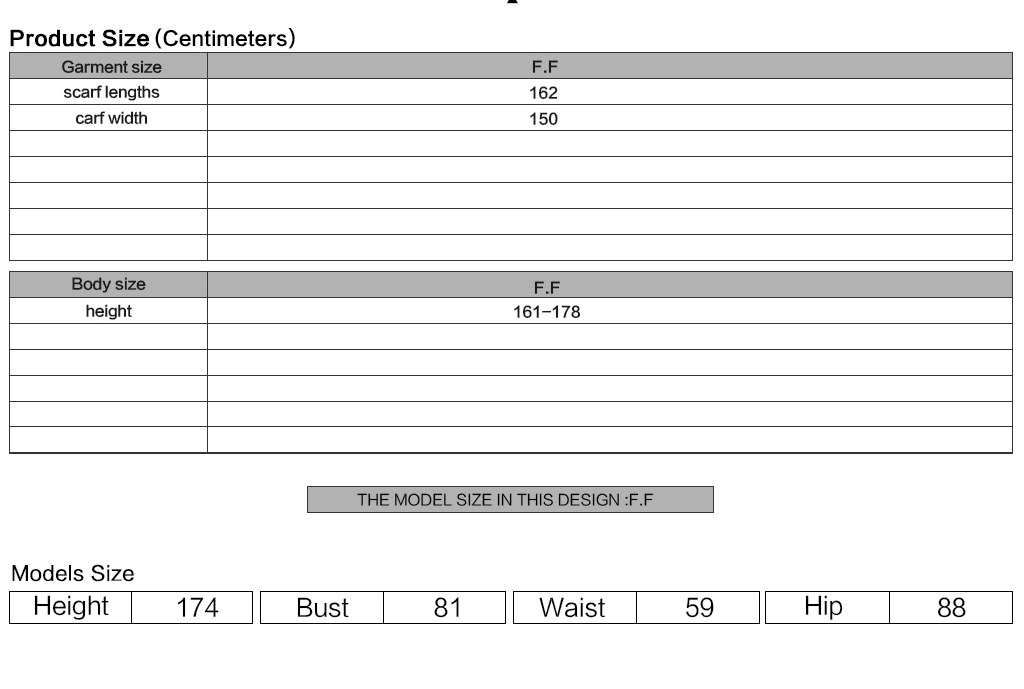 Melmoth Women's Gothic Veil in Black Size Chart