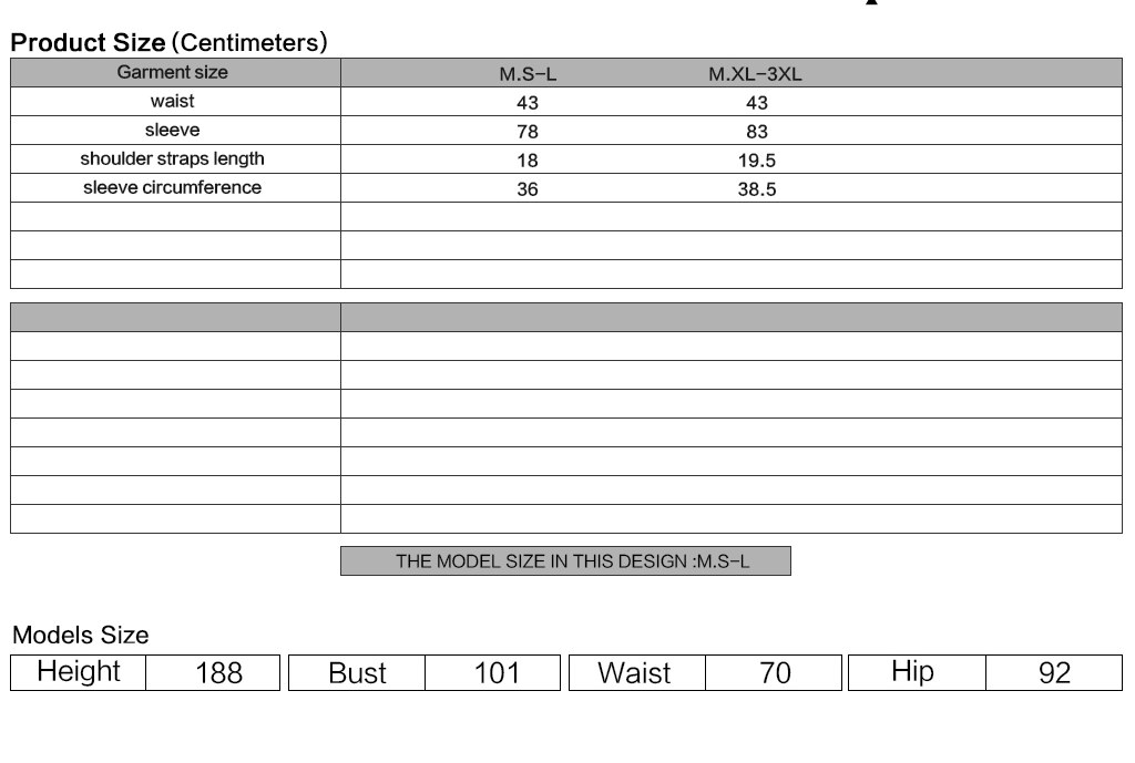 Porphyria Gothic Shoulder Armor Harness Men's Size Chart